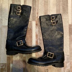 Jimmy Choo black mid-calf boots 8.5